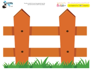 Baa Baa Black Sheep Fence: Baa Baa Black Sheep Party Kit