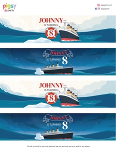 Titanic Bottle Wrappers design preview