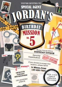Sherlock Party Decoration Kit design preview