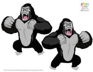 King Kong Banner Deco: King Kong Party Decorations Kit