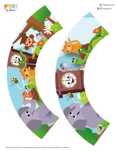 Hickory Dickory Cupcake Wrappers: Hickory Dickory Cupcake Toppers