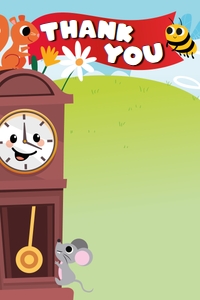 Hickory Dickory Thank You Card design preview