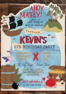 Pirate Invite design preview