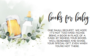 BS083_BOOKSFORBABY-D: Baby is Brewing Baby Shower Invitation Set, Beer Baby Shower Set, Couples Baby Shower, Brewery Baby Shower, Unisex Baby Shower, Corjl BS083