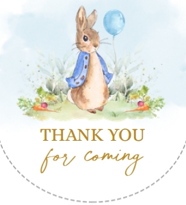 EDITABLE Peter Rabbit Baby Shower Hand Sanitizer Label, Rustic Boy Bunny Watercolor, Blue Balloon Spring Brunch, Instant Download BS133 design preview