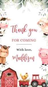 BS113-A-012-Hand Sanitizer Label-Purell 1 oz: Farm Baby Shower Bundle, EDITABLE Barn Animals Baby Shower Invite, Ranch Baby Shower Games, Red Boy Barnyard Animal, Instant Download, BS113