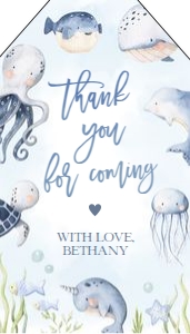 BS139-A-007-Tag-Rectangle Cropped-2 by 3.5 in: Under the Sea Baby Shower Bundle, EDITABLE Ocean Animals Baby Shower Invite, Nautical Baby Shower Games, Blue Boy, Instant Download, BS139