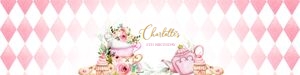 Tea Party Water Bottle Label Template, Editable Bottle Wrapper, Pink and Gold Par-tea, Whimsical High Tea Floral, Instant Download, KP056 design preview