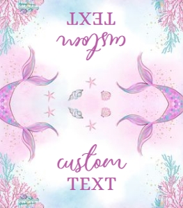 KP030_A-Food Tent Cards-3.5 by 2 inches: Mermaid Food Labels Template, Under The Sea Place Card, Magical Purple and Gold Tent Card, Tween Girl Birthday Decor, Instant Download KP030