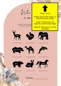 BS118-A-30 GAMES BUNDLE-PAGE 1 TO 10: EDITABLE 30 Boho Safari Baby Shower Games, Jungle Baby Shower Game Bundle, Jungle Animals, Safari Animals, Blush Pink, Instant File, BS118