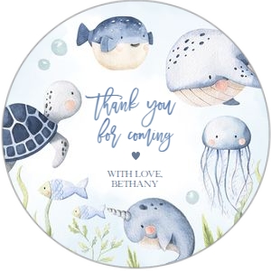 BS139-A-008-Tag-Round-2 by 2 in: Under the Sea Baby Shower Bundle, EDITABLE Ocean Animals Baby Shower Invite, Nautical Baby Shower Games, Blue Boy, Instant Download, BS139