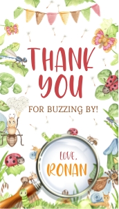 Insects Thank You Tags design preview