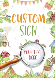 Insects Custom Signs design preview