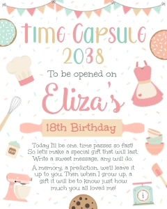 Baking Time Capsule (8" x 10"): Baking Time Capsule