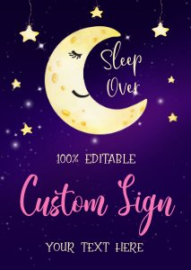 Late Over Custom Signs design preview