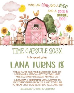 Farmyard Time Capsule design preview