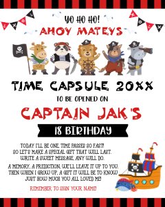 Pirate Time Capsule design preview