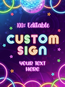 Glow Custom Sign (18" x 24"): Glow Custom Signs