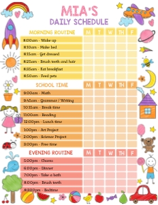 Drawings Schedule design preview
