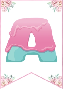 Cake and Ice Cream Banner (5" x 7"): Cake and Icecream Banner