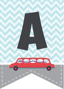 Cars and Trucks Banner (5" x 7"): Cars Banner