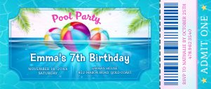 Pool Party Long Ticket2 design preview