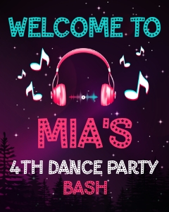 Dance Welcome Sign design preview