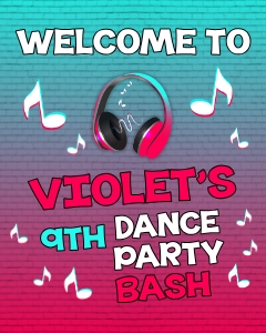 Dance Welcome Sign2 design preview