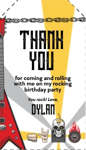 Rock n Roll Tag 1: Rock n Roll Photo Invitation 1
