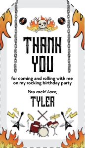 Born 2 Rock Tag 2: Born 2 Rock Photo Invitation 2