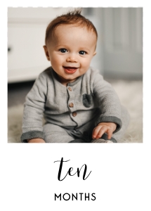 5x7 White Photo Banner - (10) ten: Basic Birthday Bundle