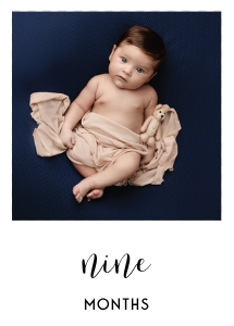 5x7 White Photo Banner - (9) Nine: Basic Birthday Bundle