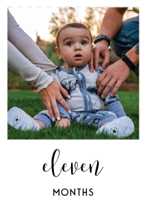5x7 White Photo Banner - (11) Eleven: Basic Birthday Bundle