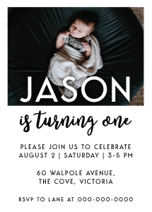 Basic Photo Invitation 1: Basic Birthday Bundle