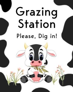 Cow Custom Signs Pink design preview