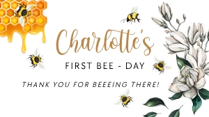 Bee Gable Gift Box Label 6.25 x 3.5": Bee Gable Gift Box Label 6.25 x 3.5"