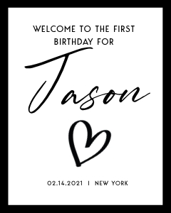 Basic Welcome Sign 16 20": Basic Birthday Bundle