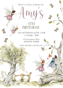 Enchanted Forest Invitation2 5 x 7": Enchanted Forest Invitation2 5 x 7"