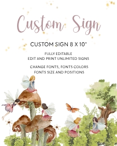 Enchanted Custom Sign 8 x 10": Enchanted Custom Sign 8 x 10"