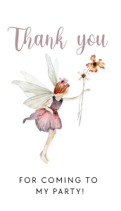 Enchanted Forest Thank you Tag 2 x 3.5": Enchanted Forest Invitation2 5 x 7"