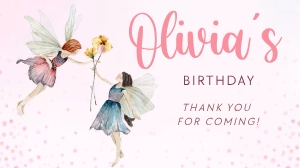 Fairies Gable Gift Box Label2 6.25 x 3.5" design preview