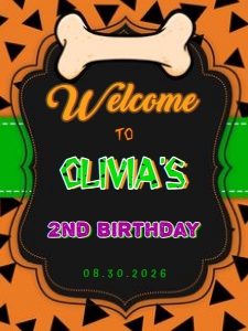 Prehistoric welcome sign: Prehistoric birthday Set