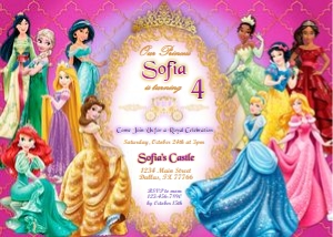 Princess birthday set design preview