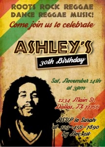 Reggae Birthday design preview
