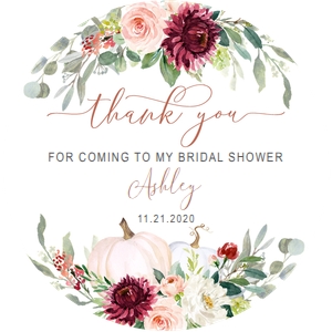Favor tag: Fall In love bridal shower set