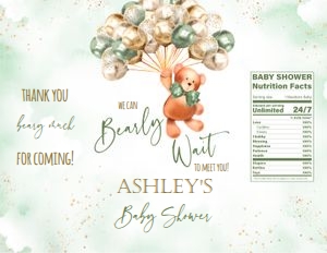 Sage Teddy bear chip bag design preview