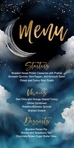 Over the moon menu design preview