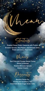 Table Set - Seating Chart+Menu+Table number sign design preview