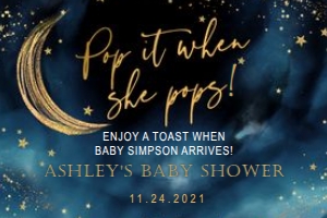 Twinkle twinkle little star wine label design preview
