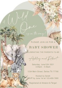 Boho sage Safari set design preview